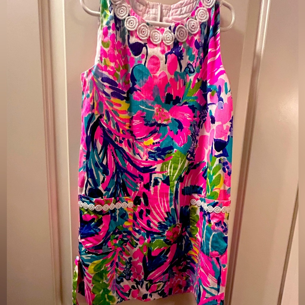 Lilly Pulitzer girls 7 shift dress EUC